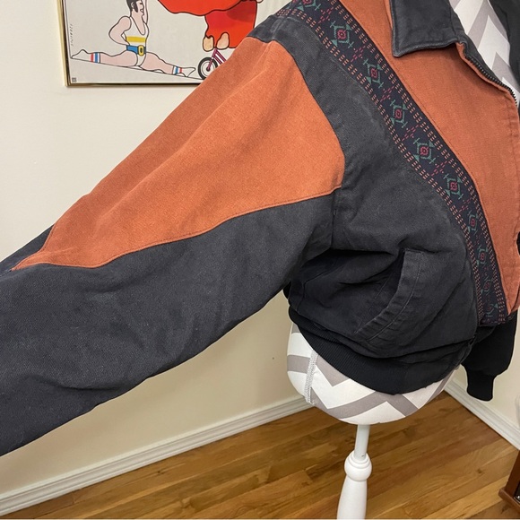 Cripple Creek Southwest Black Tan Embroidered Horse Bomber Jacket “Debbie” Small - Picture 8 of 16